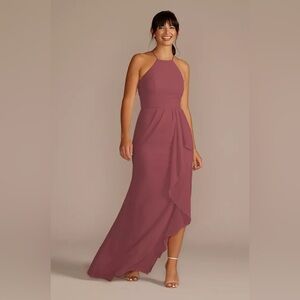 Davids Bridal Chianti Pink Purple Size 4 Formal Dress